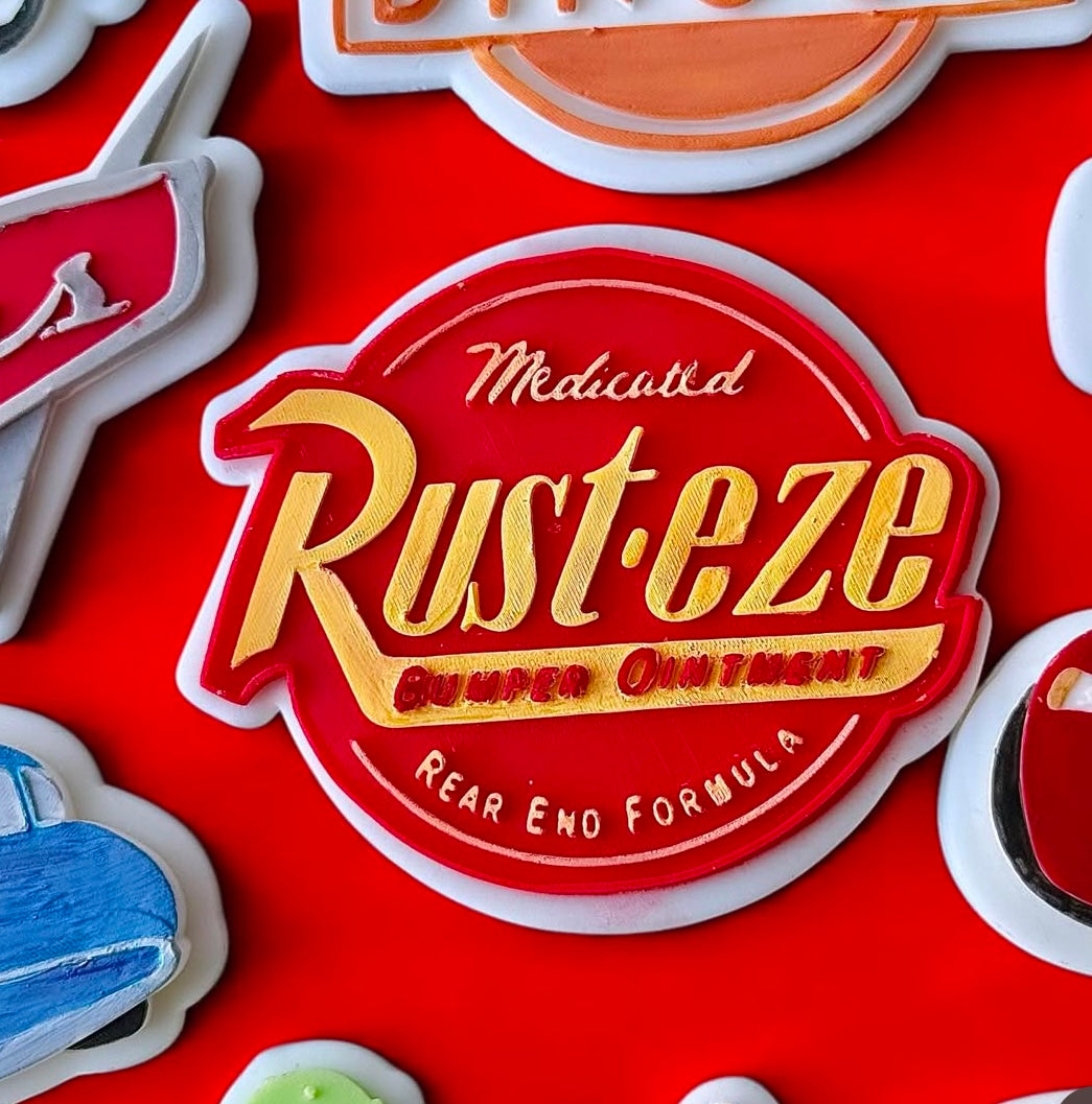 Rusteze Cars Theme | Debosser / Embosser And Cutter Set