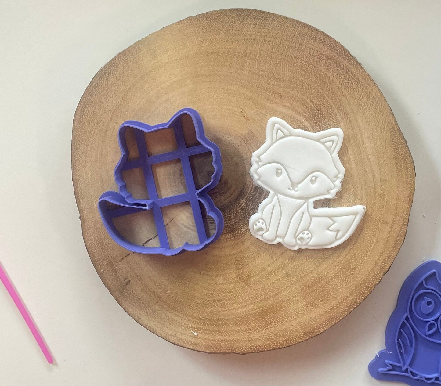 Fox stamp and cutter. Paint your own cookies.