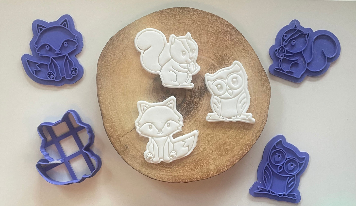 Fox stamp and cutter. Paint your own cookies.