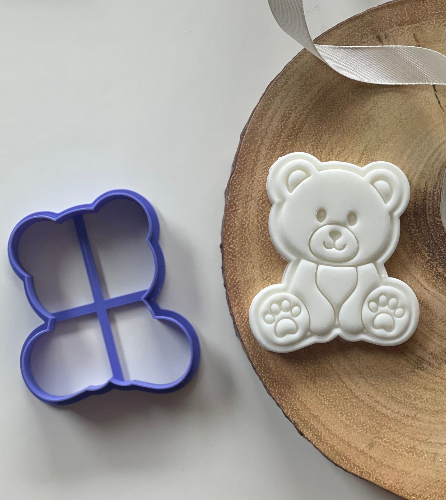 Cute teddy bear stamp and cutter