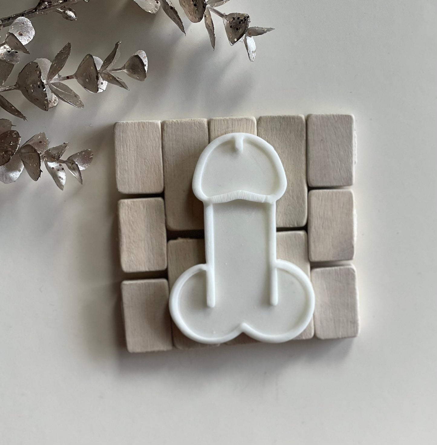 Willy cookie stamp and cutter. Fondant stamp and cutter