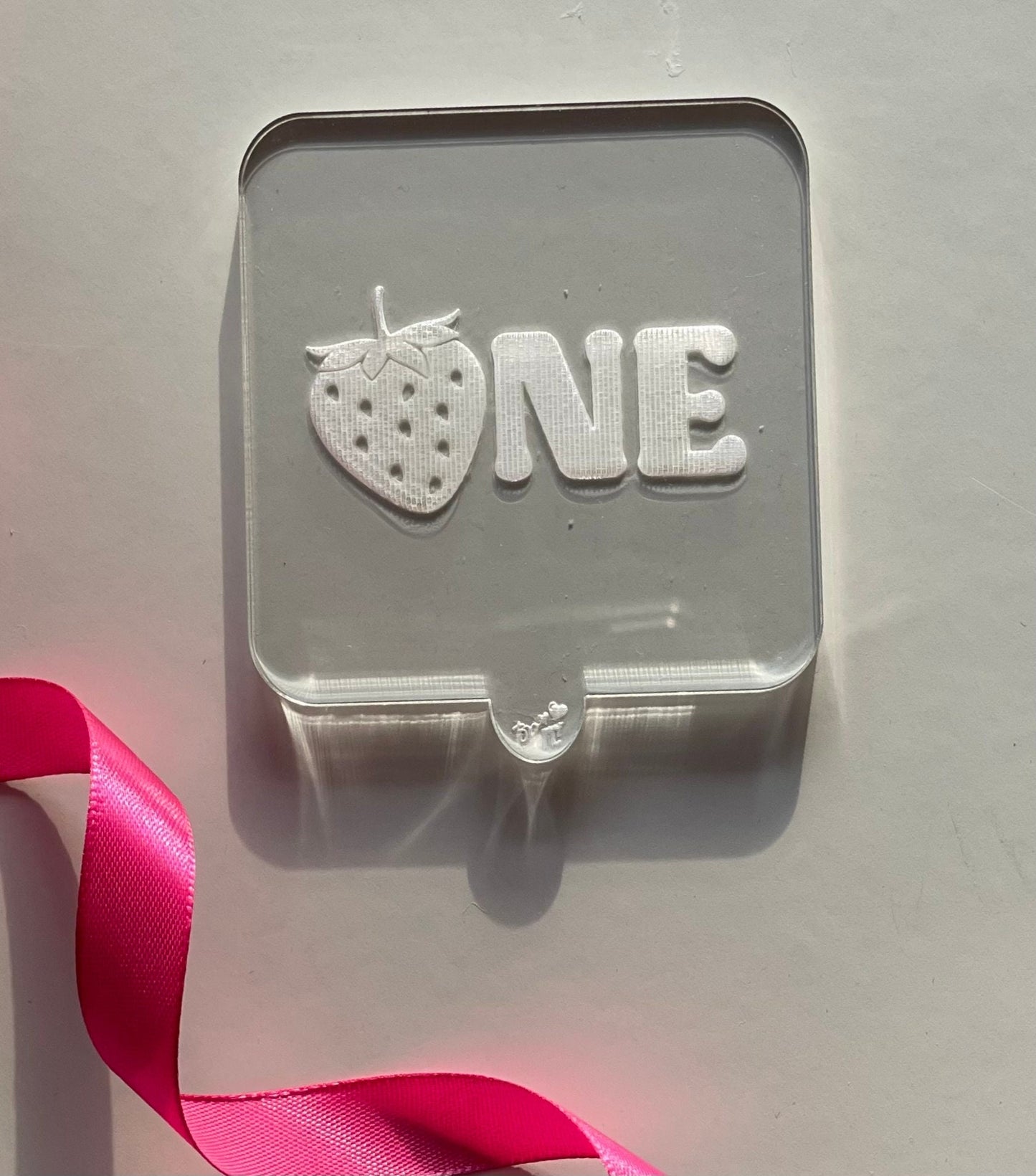 Strawberry One debosser. Fondant debosser / Embosser