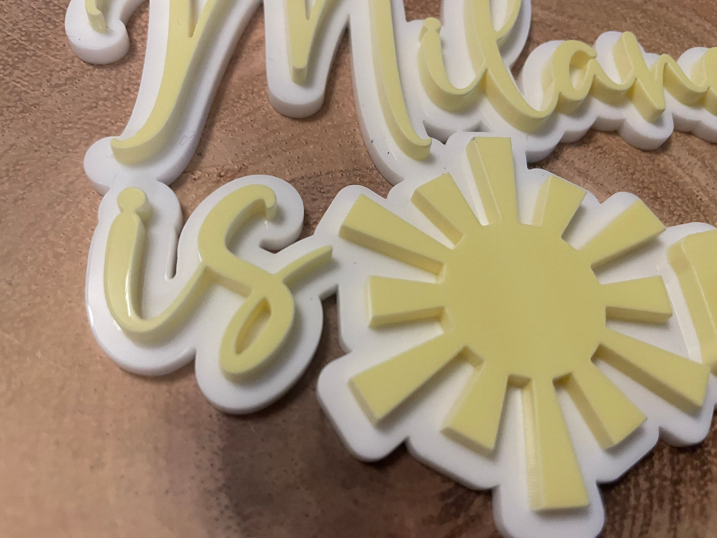 Sun themed cake topper. First birthday.